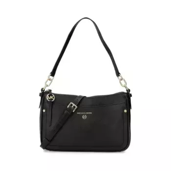 Кожаная сумка через плечо Jet Set Michael Kors, черный