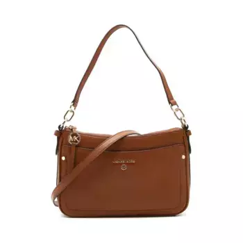 Кожаная сумка через плечо Jet Set Michael Kors, коричневый