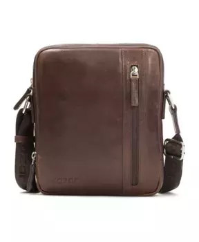 Кожаная сумка через плечо Kazar, коричневый