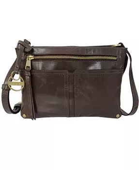 Кожаная сумка через плечо Kendal LODIS, серый