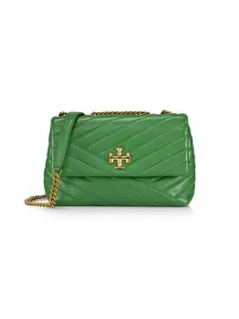 Кожаная сумка через плечо Kira Chevron Tory Burch