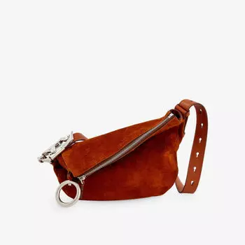 Кожаная сумка через плечо knight Burberry, цвет bruciato