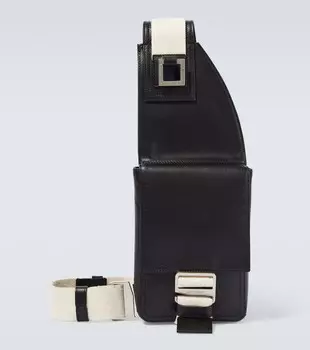 Кожаная сумка через плечо la banane cuerda Jacquemus, черный