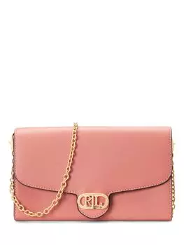 Кожаная сумка через плечо Lauren Adair Ralph Lauren, розовое красное дерево