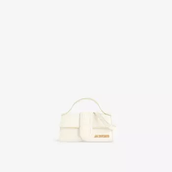 Кожаная сумка через плечо le bambino Jacquemus, белый