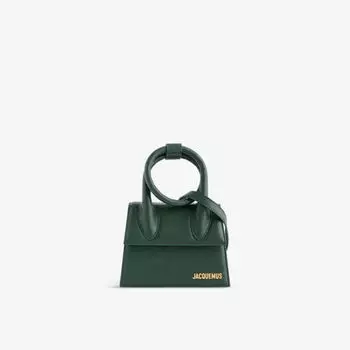 Кожаная сумка через плечо le chiquito среднего размера Jacquemus, зеленый