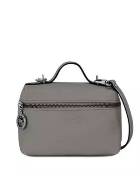 Кожаная сумка через плечо Le Pliage Xtra Vanity Longchamp, цвет Gray