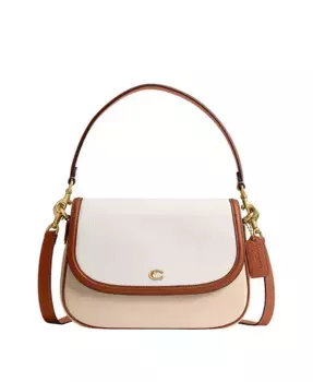 Кожаная сумка через плечо Legacy Colorblock COACH, белый
