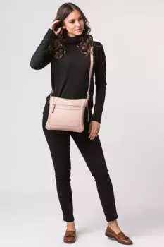 Кожаная сумка через плечо 'Lewes' Pure Luxuries London, розовый