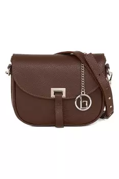 Кожаная сумка через плечо Lia Biassoni, коричневый