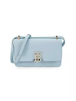 Кожаная сумка через плечо Lola Burberry, цвет Pale Blue