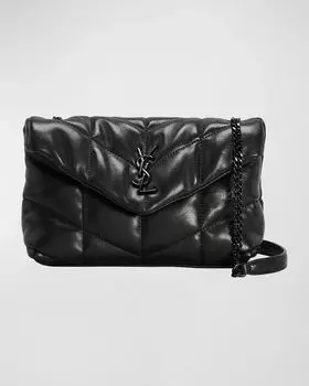 Кожаная сумка через плечо Loulou Toy YSL Saint Laurent, цвет Black