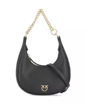 Кожаная сумка через плечо Love Birds Pinko, черный