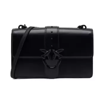 Кожаная сумка через плечо Love One Classic cl Pinko, черный