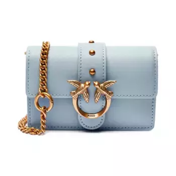 Кожаная сумка через плечо Love One Pinko, синий