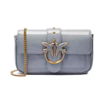 Кожаная сумка через плечо Love One Pinko, синий