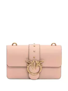 Кожаная сумка через плечо Love One PINKO, розовый