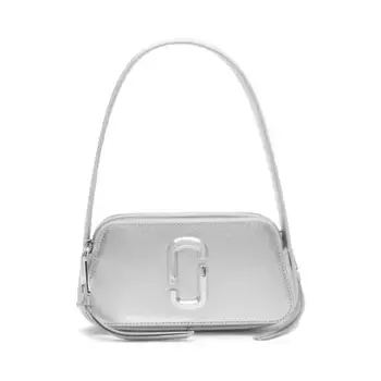 Кожаная сумка через плечо Marc Jacobs, серебряный