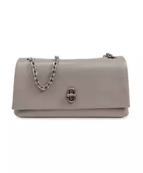 Кожаная сумка через плечо Marc Jacobs, серый