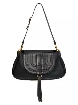 Кожаная сумка через плечо Marcie Chlo, черный