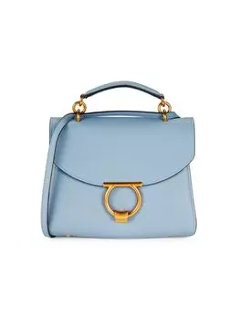 Кожаная сумка через плечо Margot Ferragamo, синий