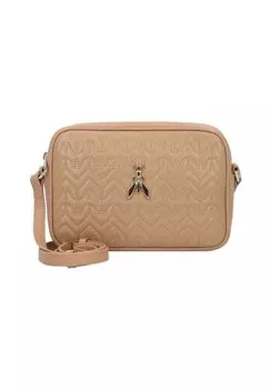 Кожаная сумка через плечо Matelass 22 см PATRIZIA PEPE, цвет Pompei Beige