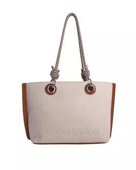 Кожаная сумка через плечо Melinda на молнии Don Algodn, коричневый