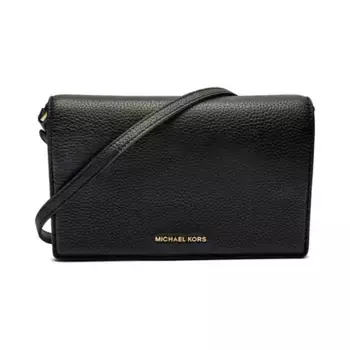 Кожаная сумка через плечо Michael Kors, черный