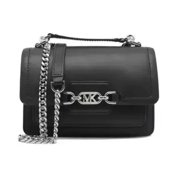 Кожаная сумка через плечо Michael Kors, черный