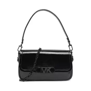 Кожаная сумка через плечо Michael Kors, черный