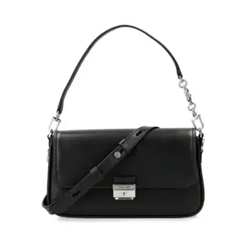 Кожаная сумка через плечо Michael Kors, черный