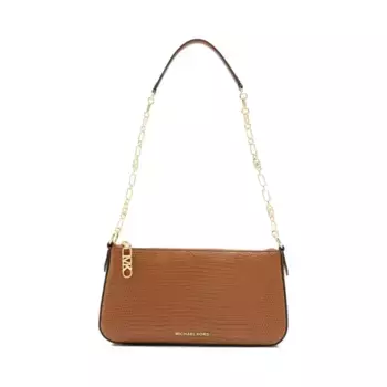 Кожаная сумка через плечо Michael Kors, коричневый
