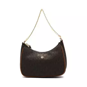 Кожаная сумка через плечо Michael Kors, коричневый