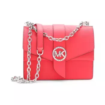 Кожаная сумка через плечо Michael Kors, розовый