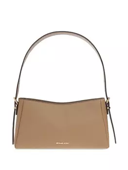 Кожаная сумка через плечо Michael Michael Kors, нейтральный цвет