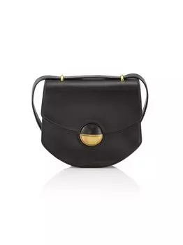 Кожаная сумка через плечо Mini Round Dia Proenza Schouler, черный