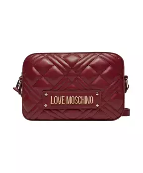 Кожаная сумка через плечо Moschino, красный