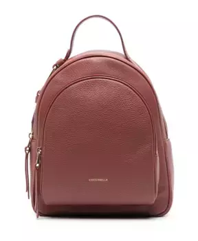 Кожаная сумка через плечо на молнии Coccinelle, коричневый