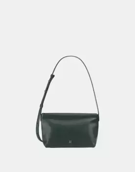 Кожаная сумка через плечо на молнии Dudu, зеленый