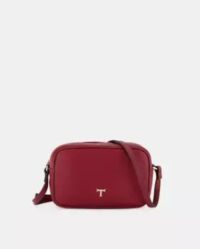 Кожаная сумка через плечо на молнии Latouche, красный