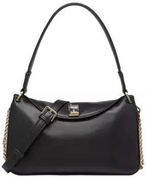 Кожаная сумка через плечо Nadine KARL LAGERFELD PARIS, черный