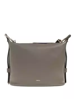 Кожаная сумка через плечо Nuvola Furla, серый