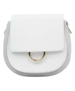 Кожаная сумка через плечо Off White Estro, белый