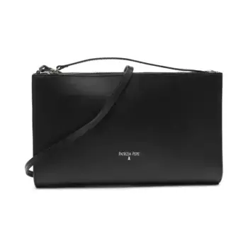 Кожаная сумка через плечо Patrizia Pepe, черный