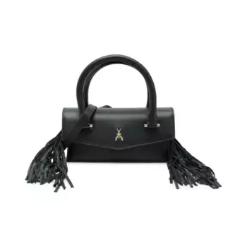 Кожаная сумка через плечо Patrizia Pepe, черный