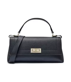 Кожаная сумка через плечо Patrizia Pepe, черный