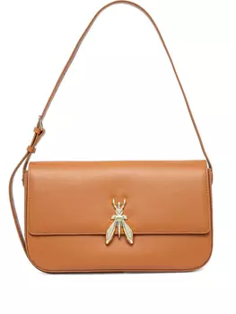 Кожаная сумка через плечо Patrizia Pepe, коричневый