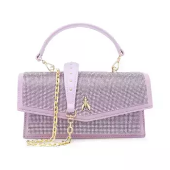 Кожаная сумка через плечо Patrizia Pepe, лавандовый