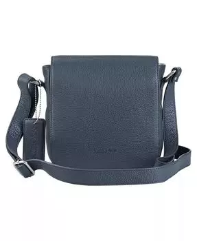 Кожаная сумка через плечо Pebbled Collection Page Mancini, бежевый