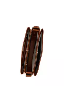 Кожаная сумка через плечо Plan C, коричневый